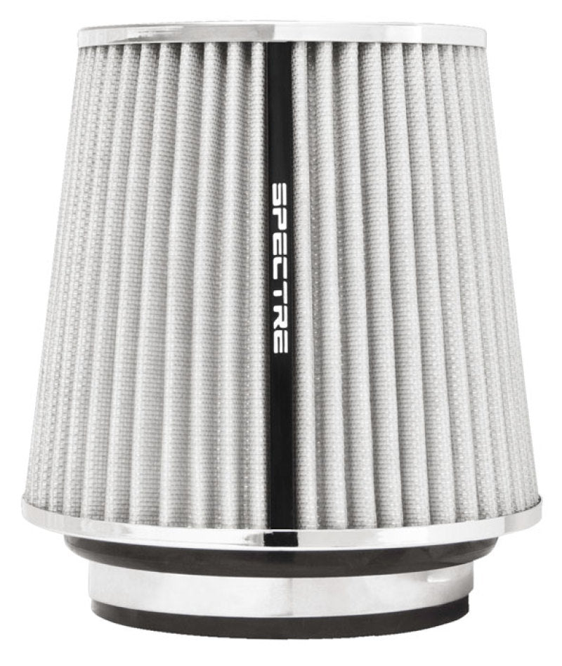 Spectre Adjustable Conical Air Filter 5-1/2in. Tall (Fits 3in. / 3-1/2in. / 4in. Tubes) - White Air Filters - Universal Fit Spectre