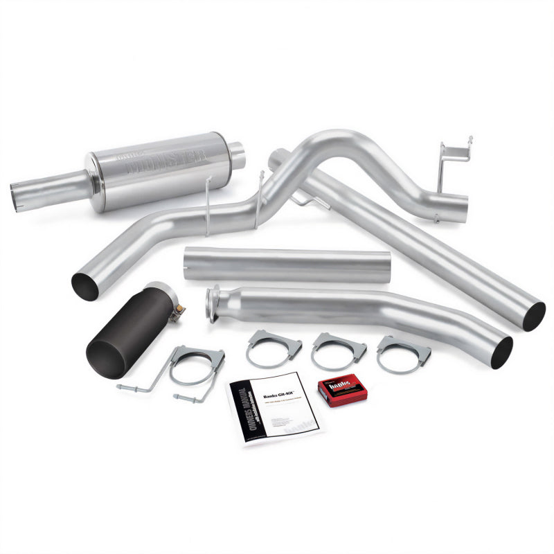 Banks Power 02 Dodge 5.9L Ext Cab Git-Kit - SS Single Exhaust w/ Black Tip Performance Packages Banks Power