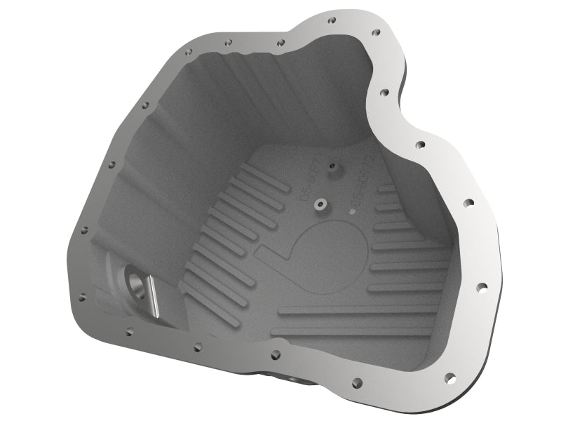 aFe 011-16 GM Diesel Trucks V8-6.6L LML Engine Oil Pan Black POWER Pro Series w/ Machined Fins Diff Covers aFe