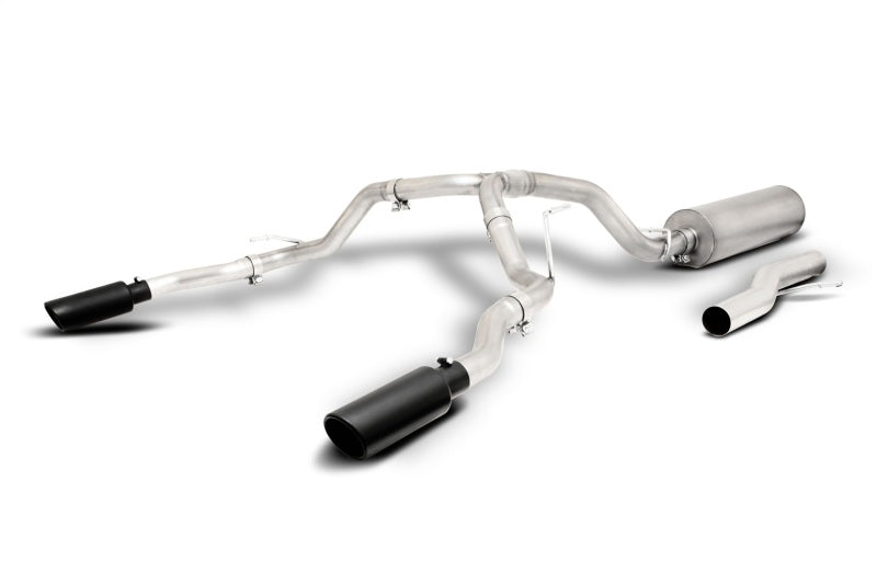 Gibson 21-22 GMC Yukon/Chevy Tahoe 5.3L 2/4WD Cat-Back Dual Split Exhaust System - Stainless Catback Gibson