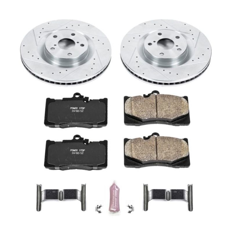 Power Stop 09-11 Lexus GS350 Front Z23 Evolution Sport Brake Kit Brake Kits - Performance D&S PowerStop