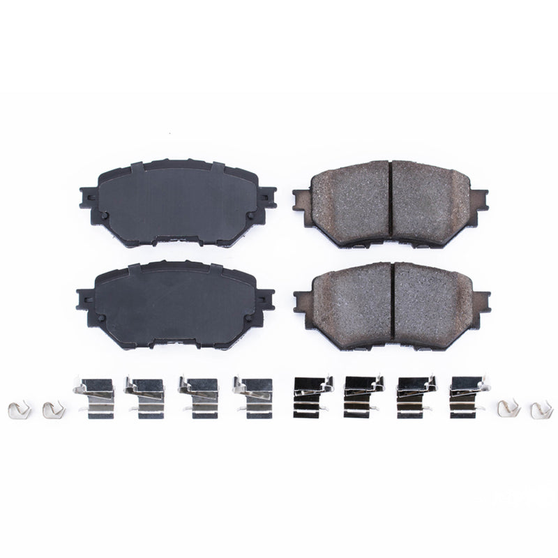 Power Stop 14-17 Mazda 3 Front Z17 Evolution Ceramic Brake Pads w/Hardware Brake Pads - OE PowerStop