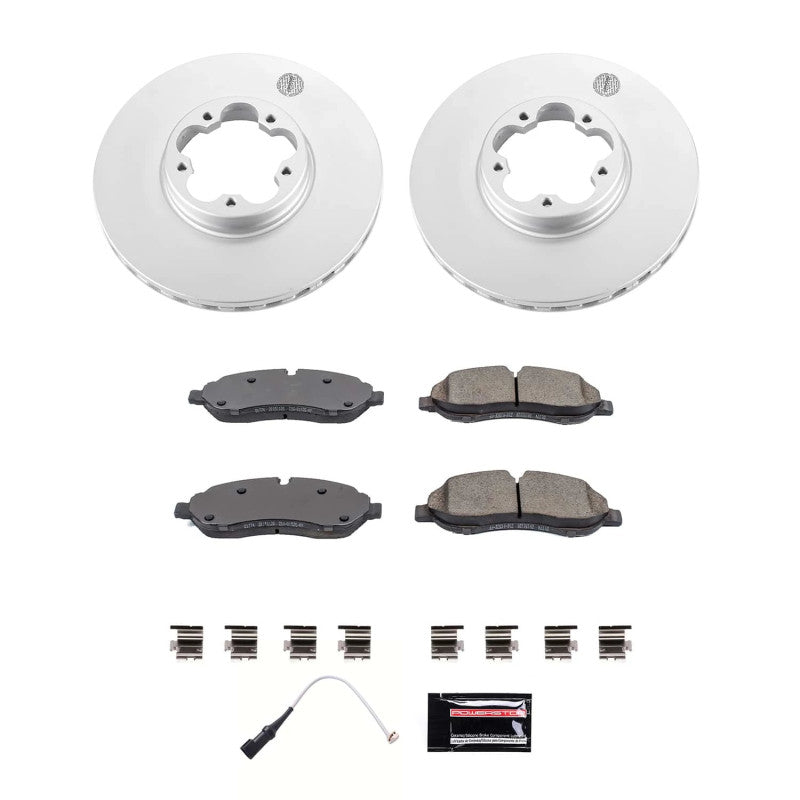 Power Stop 20-22 Ford Transit-350 HD Front Z17 Coated Brake Kit Brake Kits - Performance Blank PowerStop