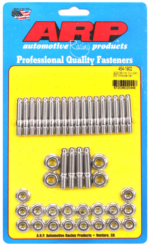 ARP Ford 302/351W Oil Pan Stud Kit w/ Side Rail Hardware Kits - Other ARP