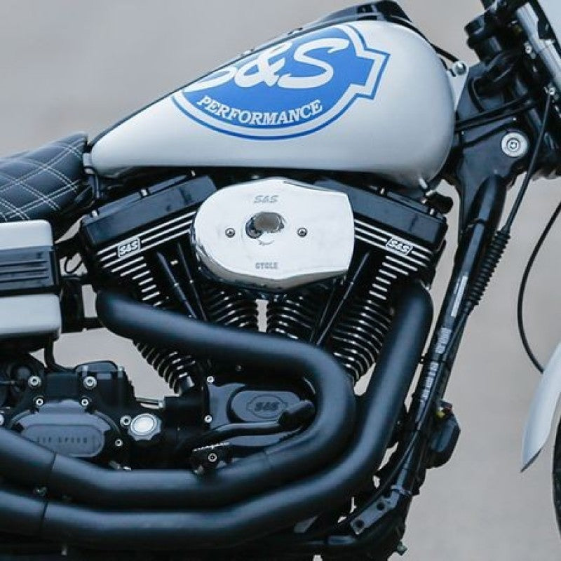 S&S Cycle 01-15 Fuel-Injected Softail Models Stealth Air Cleaner Kit w/ Chrome Tribute Cover Air Intake Components S&S Cycle