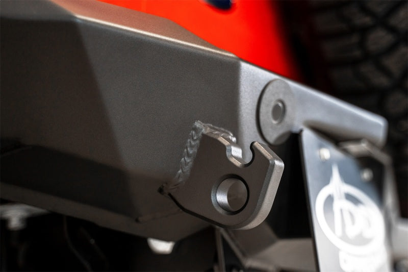 Addictive Desert Designs 2021+ Ford Bronco Rock Fighter Rear Bumper - Hammer Black Bumpers - Steel Addictive Desert Designs