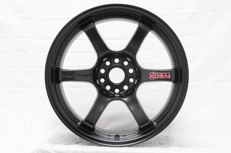 Gram Lights 57DR 18x8.5 +37 5x100 Semi Gloss Black Wheel Wheels - Cast Gram Lights