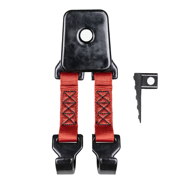 Go Rhino Xventure Gear El Gato Tire Strap Hook Accessory - Blk Jacks Go Rhino