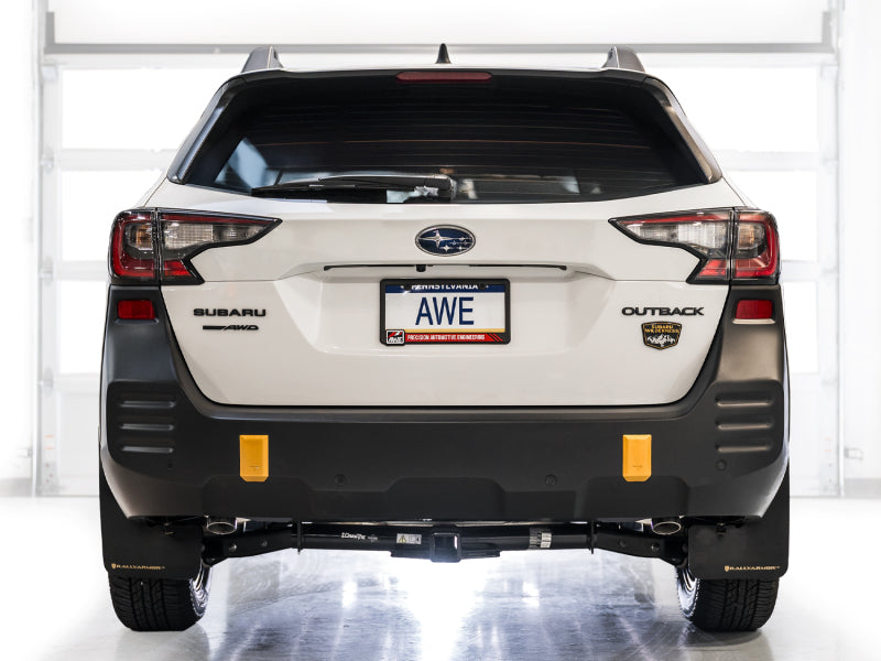 AWE 20-25 Subaru Outback (Wilderness & XT) 0FG Catback Exhaust w/Dual BashGuards Catback AWE Tuning