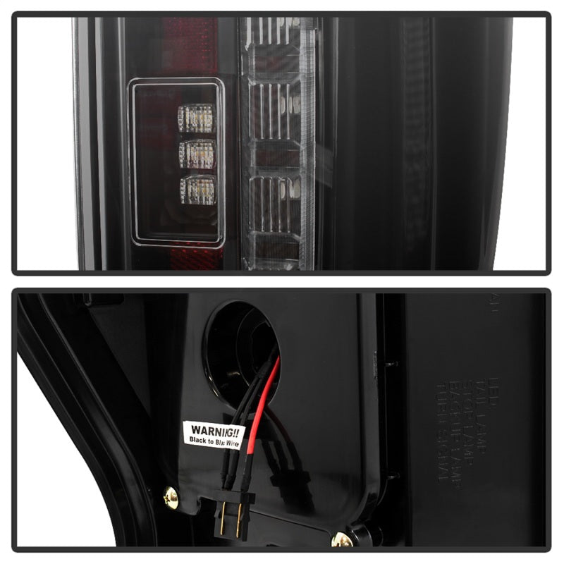 Spyder 17-18 Ford F-250 Super Duty (Excl LED Models) LED Tail Lights - Blk Smk (ALT-YD-FS17-LED-BSM) Tail Lights SPYDER