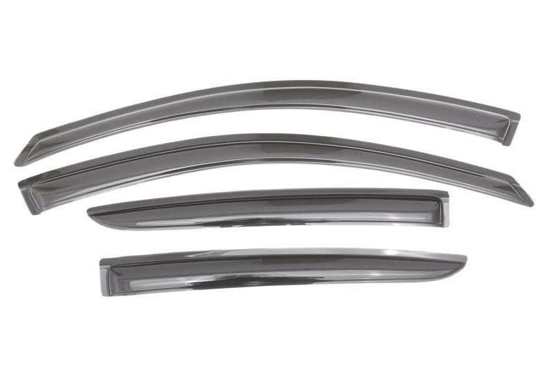 AVS 12-18 Nissan Versa (Excl. Hatch) Ventvisor Outside Mount Window Deflectors 4pc - Smoke Wind Deflectors AVS