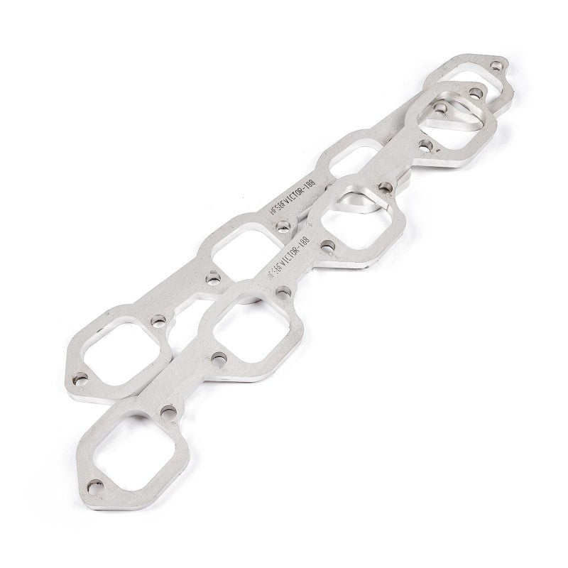 Stainless Works SBF Victor Senior Heads Square Port Header 304SS Exhaust Flanges 1-7/8in Primaries Flanges Stainless Works