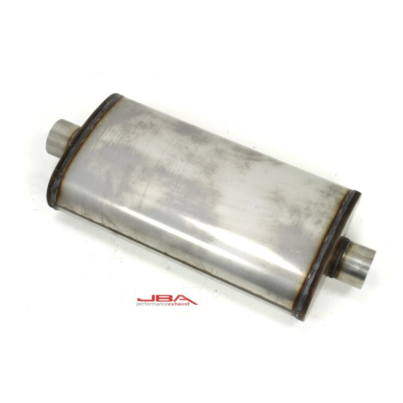JBA Universal Dual Core 304SS Muffler 22x11x6 3in Inlet Diameter Muffler JBA