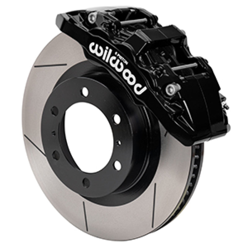 Wilwood 15-21 Toyota 4Runner Aero6-DM Black Front Brake Kit - Slotted Big Brake Kits Wilwood
