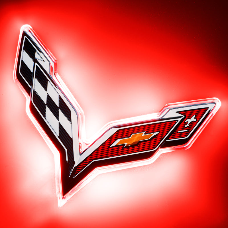 Oracle Corvette C7 Rear Illuminated Emblem - Dual Intensity - Red Light Accessories and Wiring ORACLE Lighting