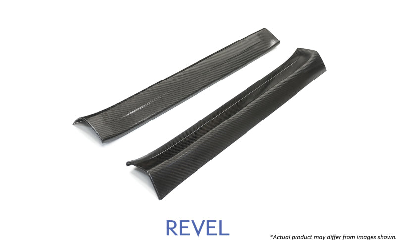 Revel GT Dry Carbon Door Sill Covers (Left & Right) 14-17 Mazda Mazda3 - 2 Pieces Carbon Accessories Revel
