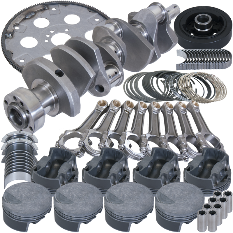 Eagle Chevy 454 1Pc 4.250in Crank 6.385in I-Beam Rod -3cc Flat Top 4.310in Pistons Balanced Assembly Rotating Assemblies Eagle
