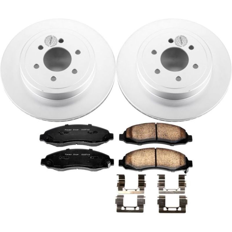 Power Stop 03-04 Dodge Dakota Front Z17 Evolution Geomet Coated Brake Kit Brake Kits - Performance Blank PowerStop