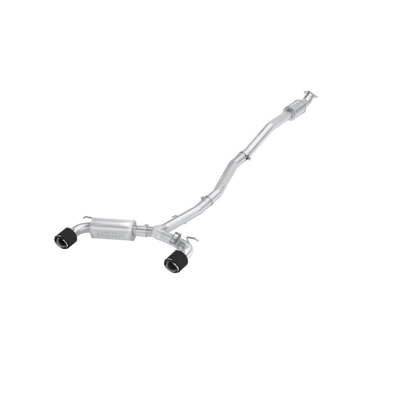 MBRP 22-23 Hyundai Kona N 2.0L Turbo 3in Cat Back Dual Rear with Carbon Fiber Tips - T304 Catback MBRP