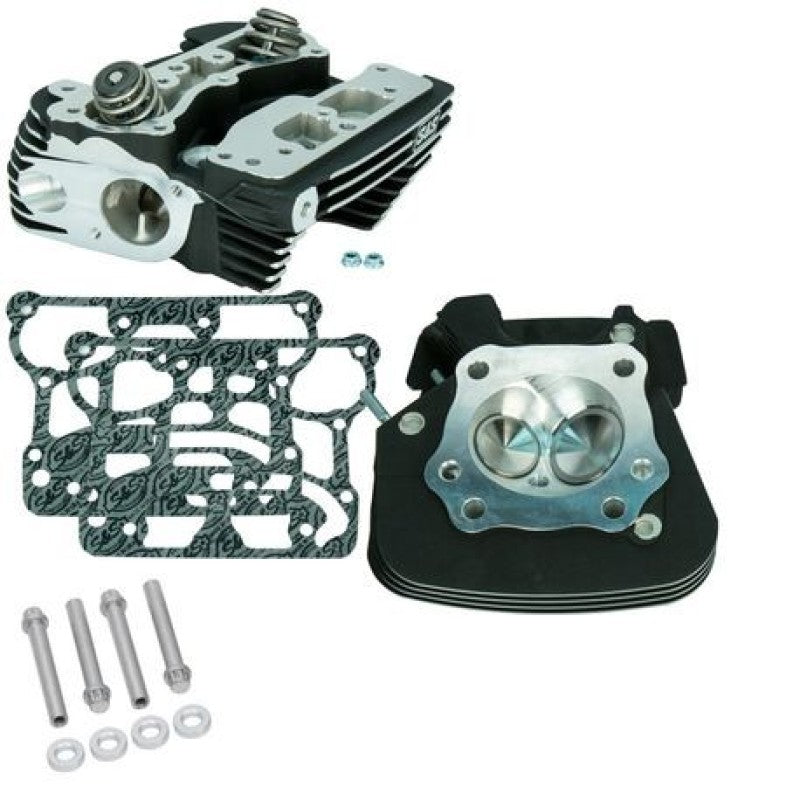 S&S Cycle 2006 Dyna Super Stock 91cc Cylinder Heads - Wrinkle Black Heads S&S Cycle