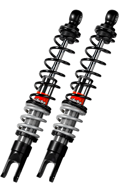 Bitubo YGB0 Twinshocks Rear Adjustable: Spring Preload, Red And Black Springs Shocks and Struts Bitubo Suspension