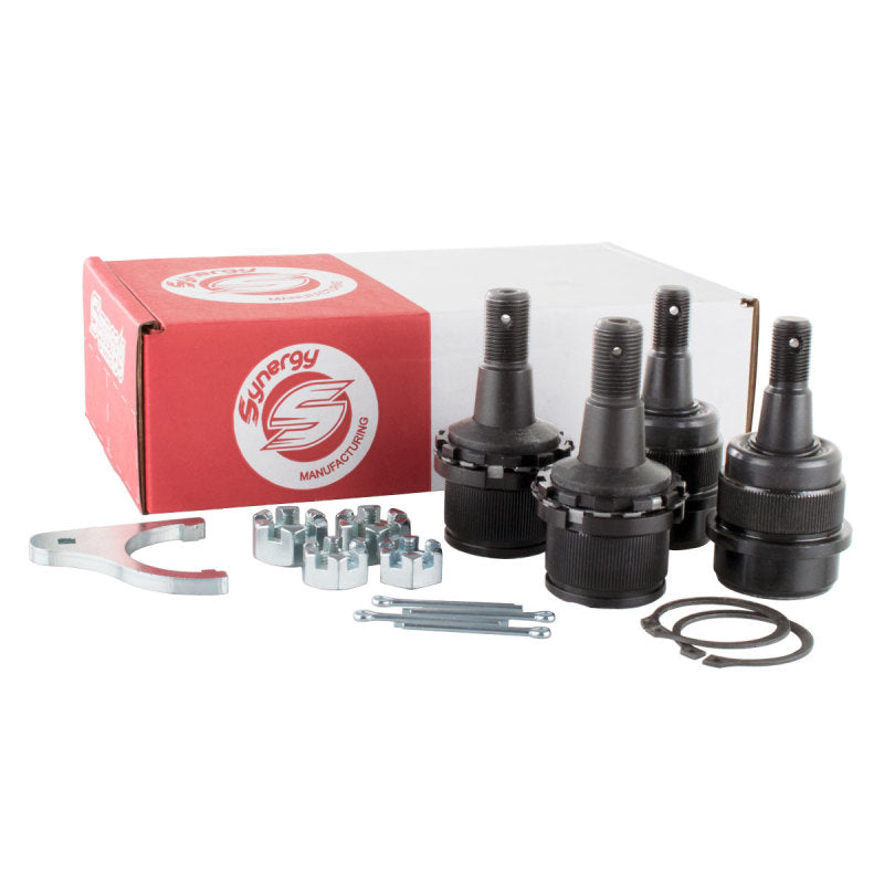Synergy 03-13 Dodge Ram 1500/2500/3500 HD 4x4 Non-Knurled Adjustable Ball Joint Kit Ball Joints Synergy Mfg