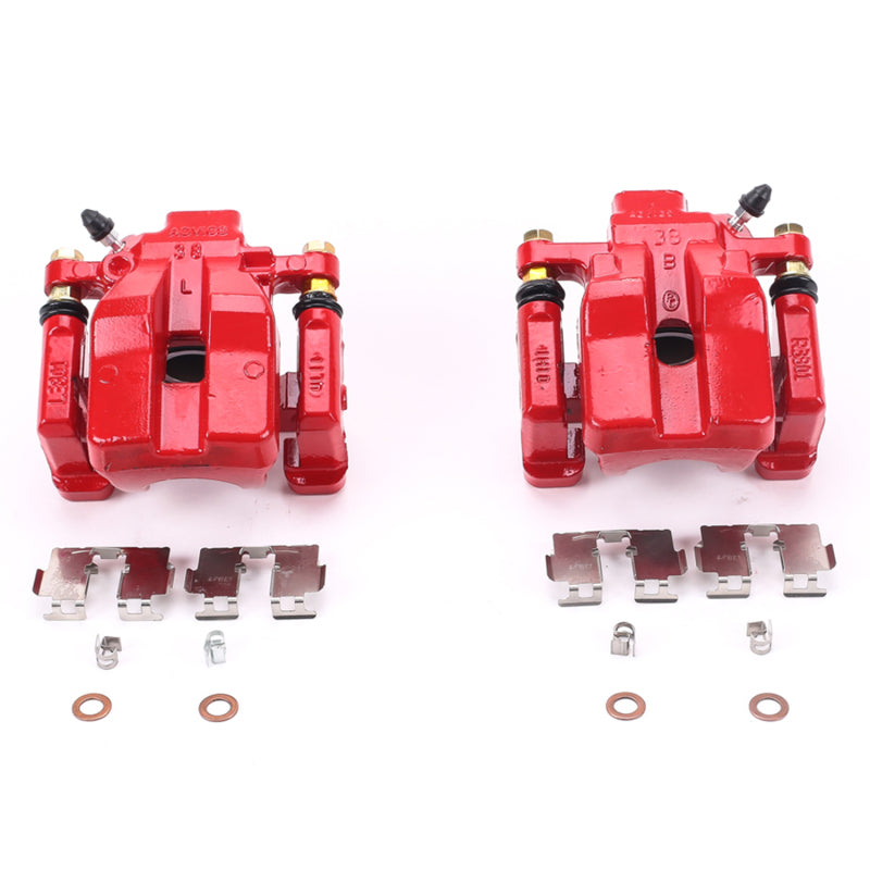 Power Stop 13-18 Lexus ES300h Rear Red Calipers w/Brackets - Pair Brake Calipers - Perf PowerStop