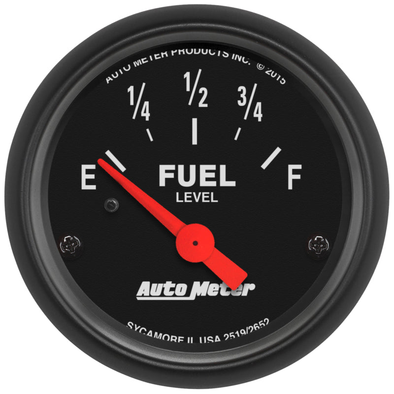 Autometer Z-Series Gauge Fuel Level 2 1/16in 73e To 10f(Aftermarket Linear) Elec Z-Series Gauges AutoMeter