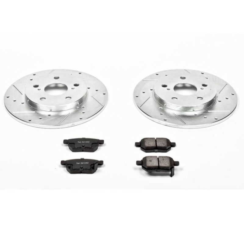 Power Stop 09-10 Pontiac Vibe Rear Z23 Evolution Sport Brake Kit Brake Kits - Performance D&S PowerStop