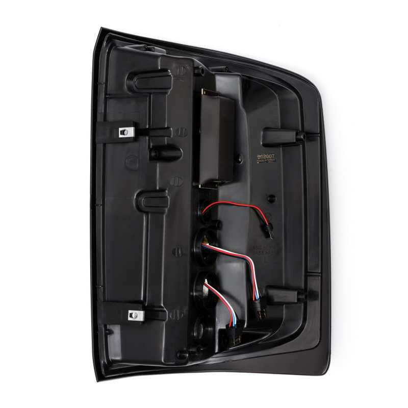 AlphaRex 14-18 GMC Sierra 1500 PRO-Series LED Tail Lights Jet Black Tail Lights AlphaRex