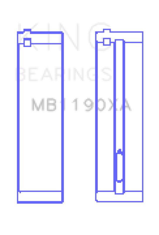 King Engine Bearings Mercedes Benz Om611.960/981/821/962/966 (Size +0.50mm) Main Bearing Set Bearings King Engine Bearings