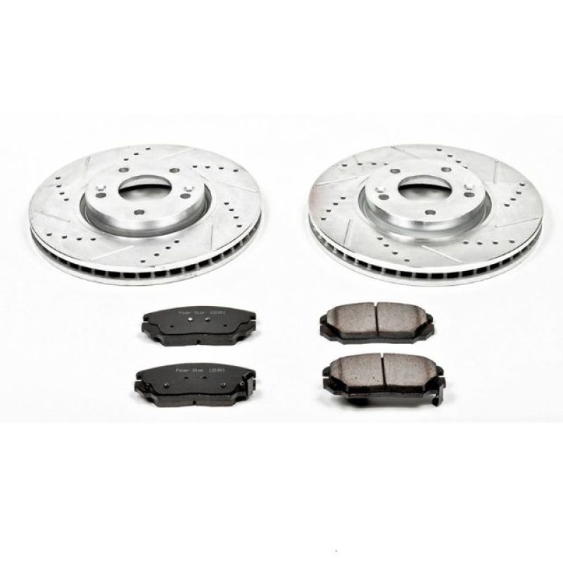 Power Stop 06-10 Hyundai Sonata Front Z23 Evolution Sport Brake Kit Brake Kits - Performance D&S PowerStop