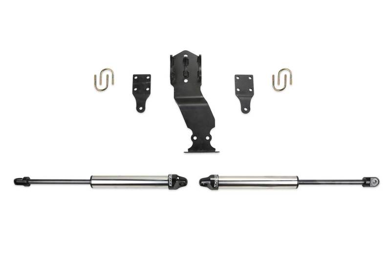 Fabtech 19-20 Ford F450/F550 4WD Dual Steering Stabilizer System w/DL 2.25 Shocks Steering Stabilizer Fabtech