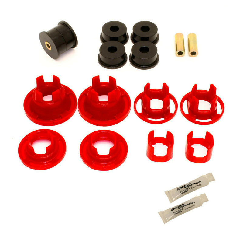 BMR 10-11 5th Gen Camaro Street Version Rear Cradle Bushing Kit (BK001 BK016) - Black/Red Differential Bushings BMR Suspension