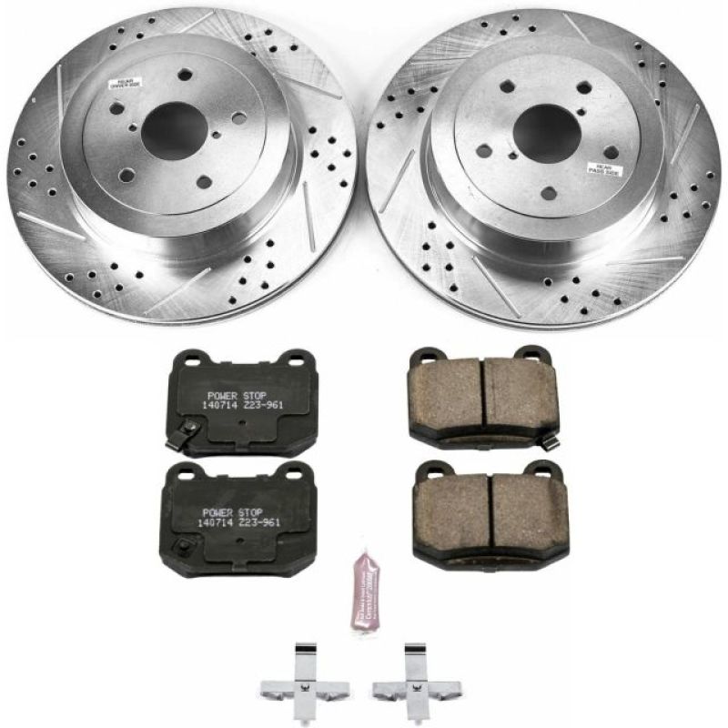 Power Stop 05-07 Subaru Impreza Rear Z23 Evolution Sport Brake Kit Brake Kits - Performance D&S PowerStop