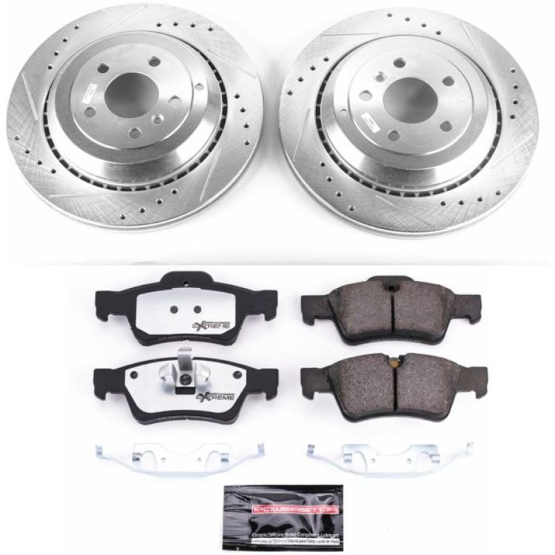 Power Stop 05-06 Mercedes-Benz G55 AMG Rear Z26 Street Warrior Brake Kit Brake Kits - Performance D&S PowerStop