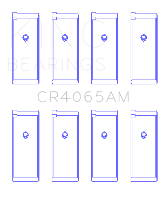 King 91-04 Nissan 146CI/2.4L KA24DE L4/89-97 146CI/2.4L KA24E L4 Rod Bearing Set - Size STD Bearings King Engine Bearings