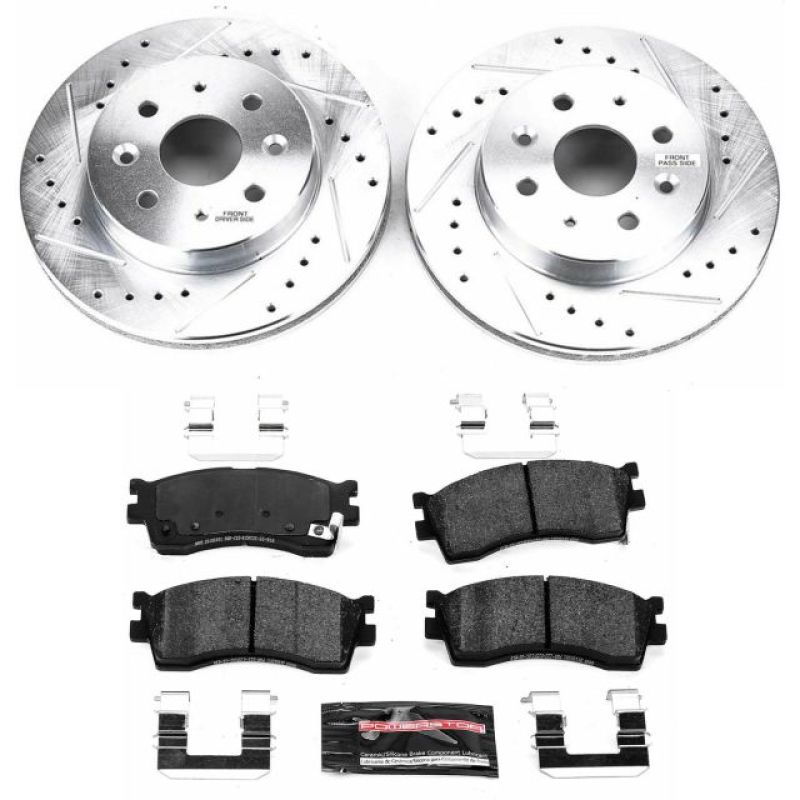 Power Stop 03-05 Kia Rio Front Z23 Evolution Sport Brake Kit Brake Kits - Performance D&S PowerStop