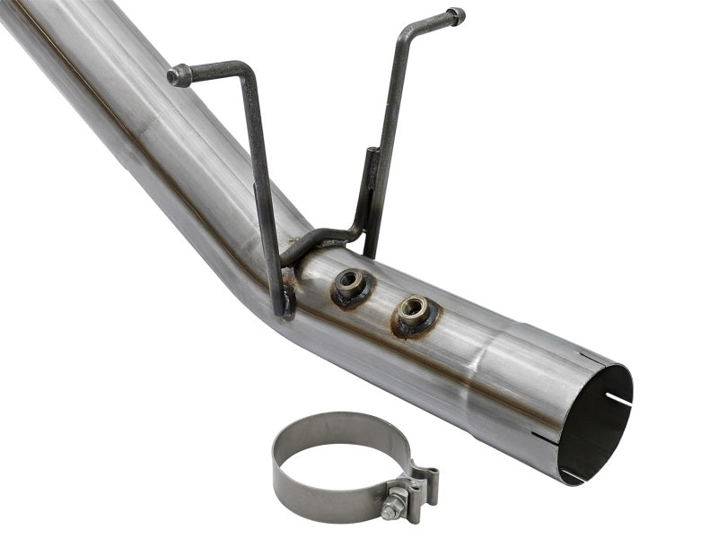 aFe Victory Series 4in 409-SS DPF-Back Exhaust w/ Dual Black Tips 2017 GM Duramax V8-6.6L(td) L5P DPF Back aFe