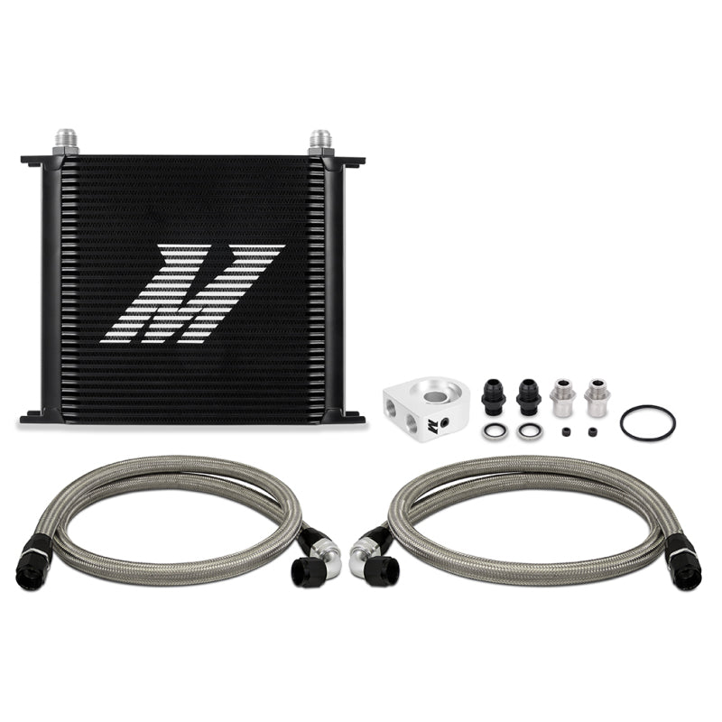 Mishimoto Universal Oil Cooler Kit 34-Row Black Oil Coolers Mishimoto