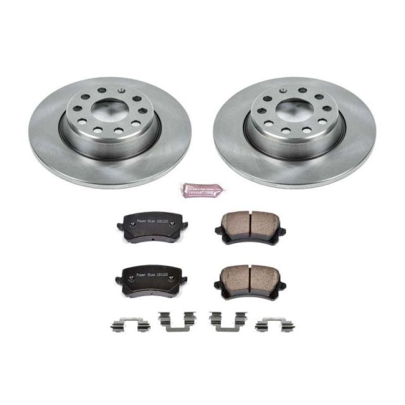Power Stop 2009 Volkswagen Passat Rear Autospecialty Brake Kit Brake Kits - OE PowerStop