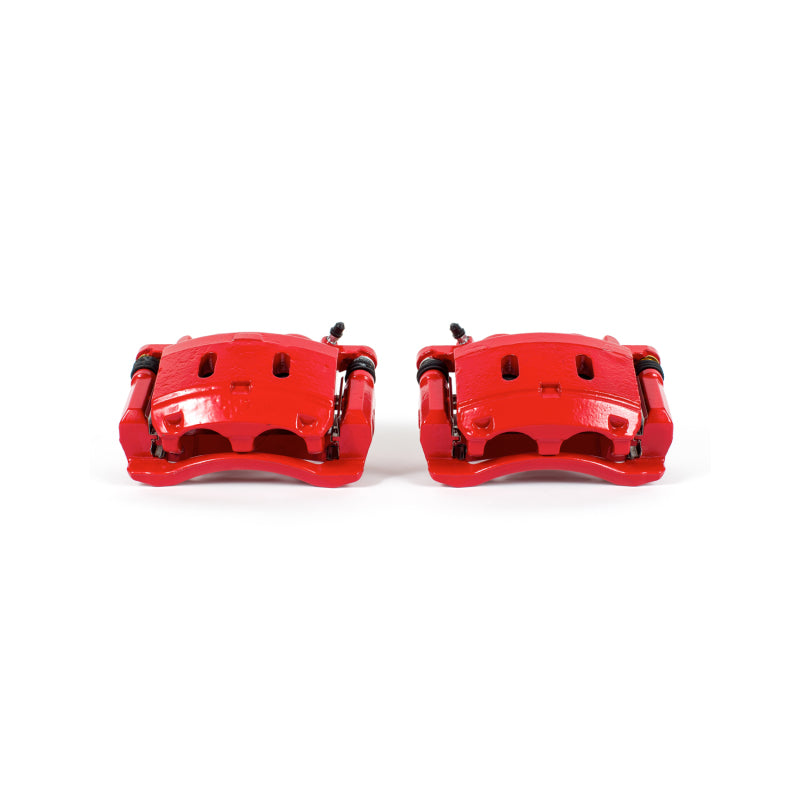 Power Stop 06-13 Infiniti QX56 Front Red Calipers w/Brackets - Pair Brake Calipers - Perf PowerStop