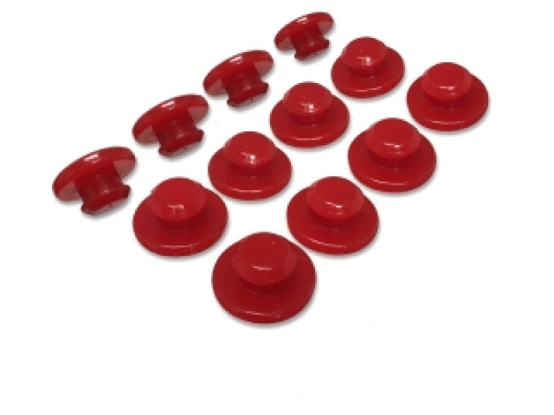 Energy Suspension Polaris Seat Grommet Kit - Red Bushing Kits Energy Suspension