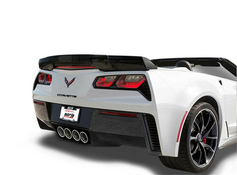 Borla 15 Chevy Corvette C7 ZO6 6.2L w/o AFM w/ NPP ATAK Quad RD RL AC Tips Center Rear Exit Exh Catback Borla