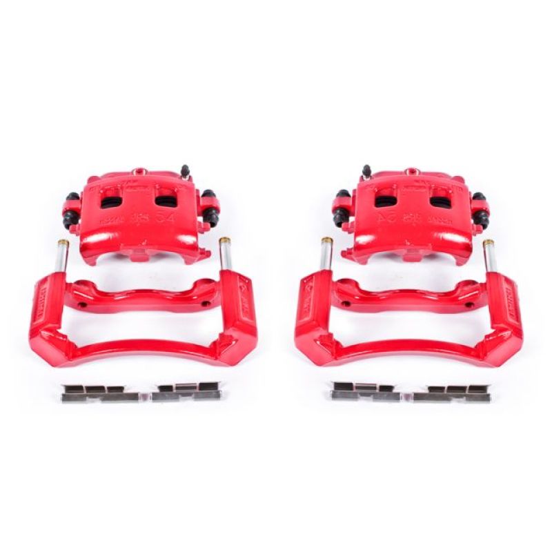Power Stop 02-05 Dodge Ram 1500 Front Red Calipers w/Brackets - Pair Brake Calipers - Perf PowerStop