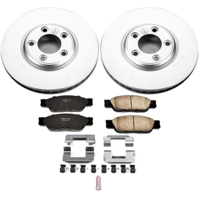 Power Stop 02-05 Ford Thunderbird Front Z17 Evolution Geomet Coated Brake Kit Brake Kits - Performance Blank PowerStop