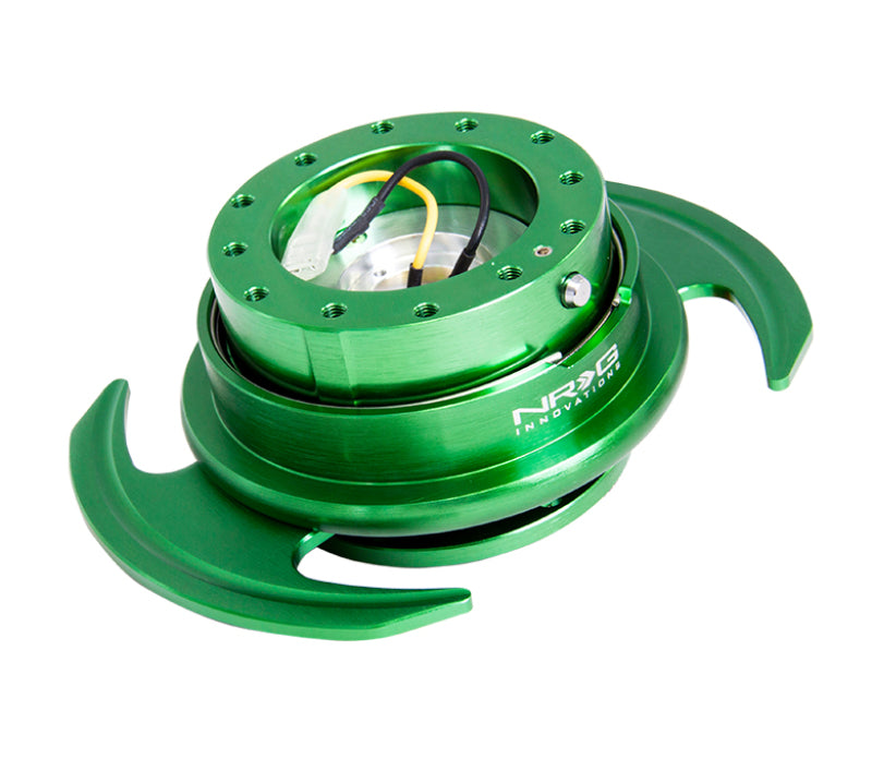 NRG Quick Release Kit Gen 3.0 - Green Body / Green Ring w/Handles Quick Release Adapters NRG
