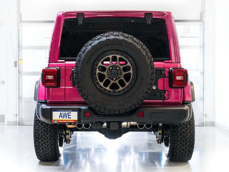 AWE Tuning 21+ Wrangler 392 Switchpath Cat-Back Exhaust- Quad BashGuards Catback AWE Tuning