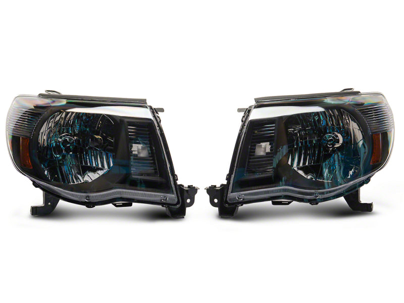 Raxiom 05-11 Toyota Tacoma Axial Series OE Replacement Headlights- Blk Housing (Clear Lens) Headlights Raxiom