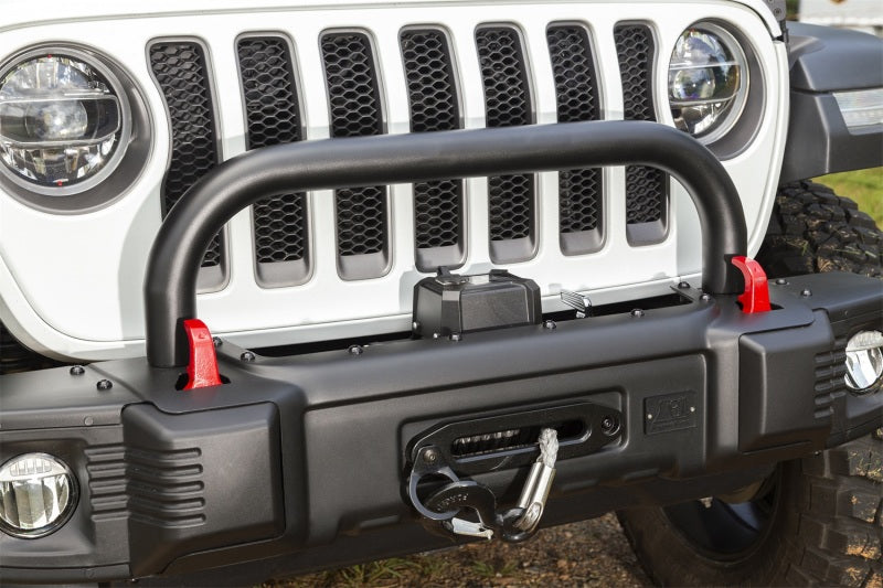 Rugged Ridge Spartacus Front Bumper Overrider 18-20 Jeep Wrangler JL/JT Bumpers - Steel Rugged Ridge